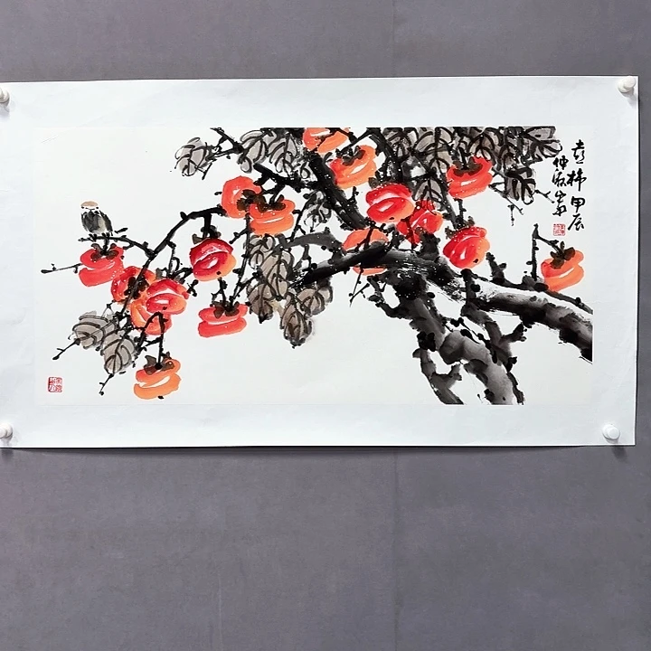 国画亲笔手绘放心去藏