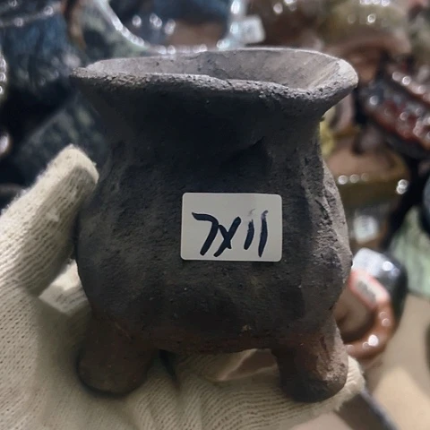 红陶粗陶花盆手工