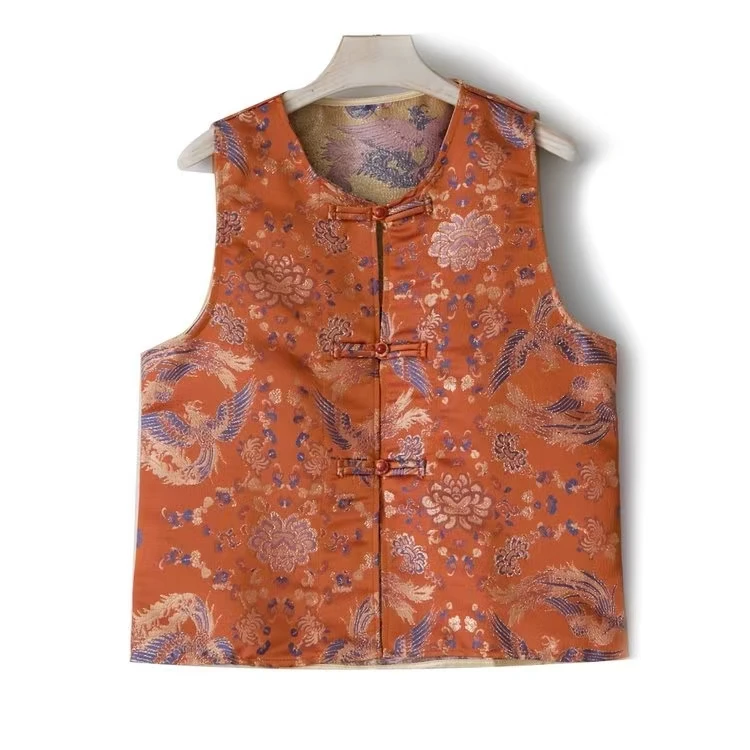 [HOND]柒品新中式国风重工刺绣气质马甲外套外穿马夹