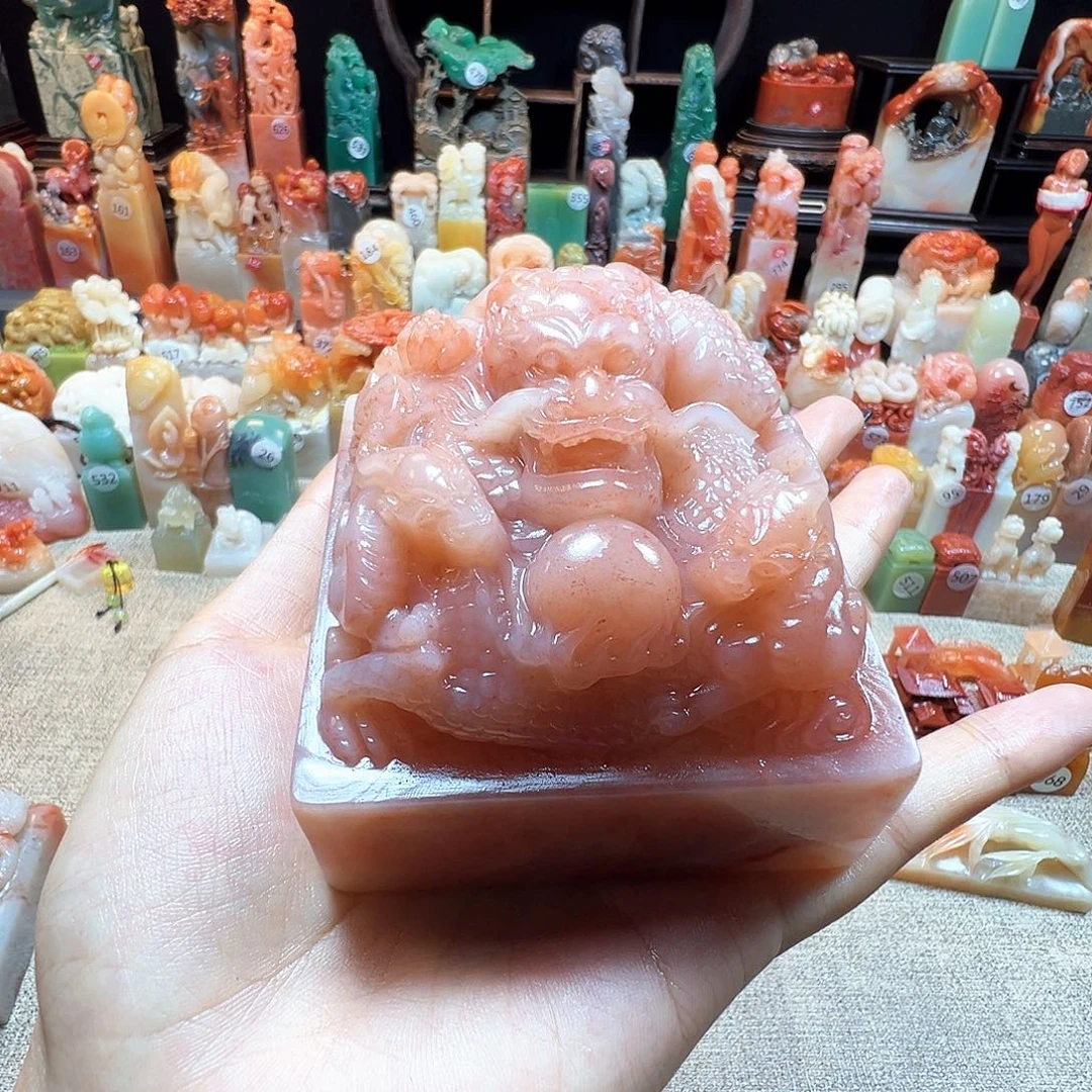 蔚***作昌化石印石寿山石雕刻