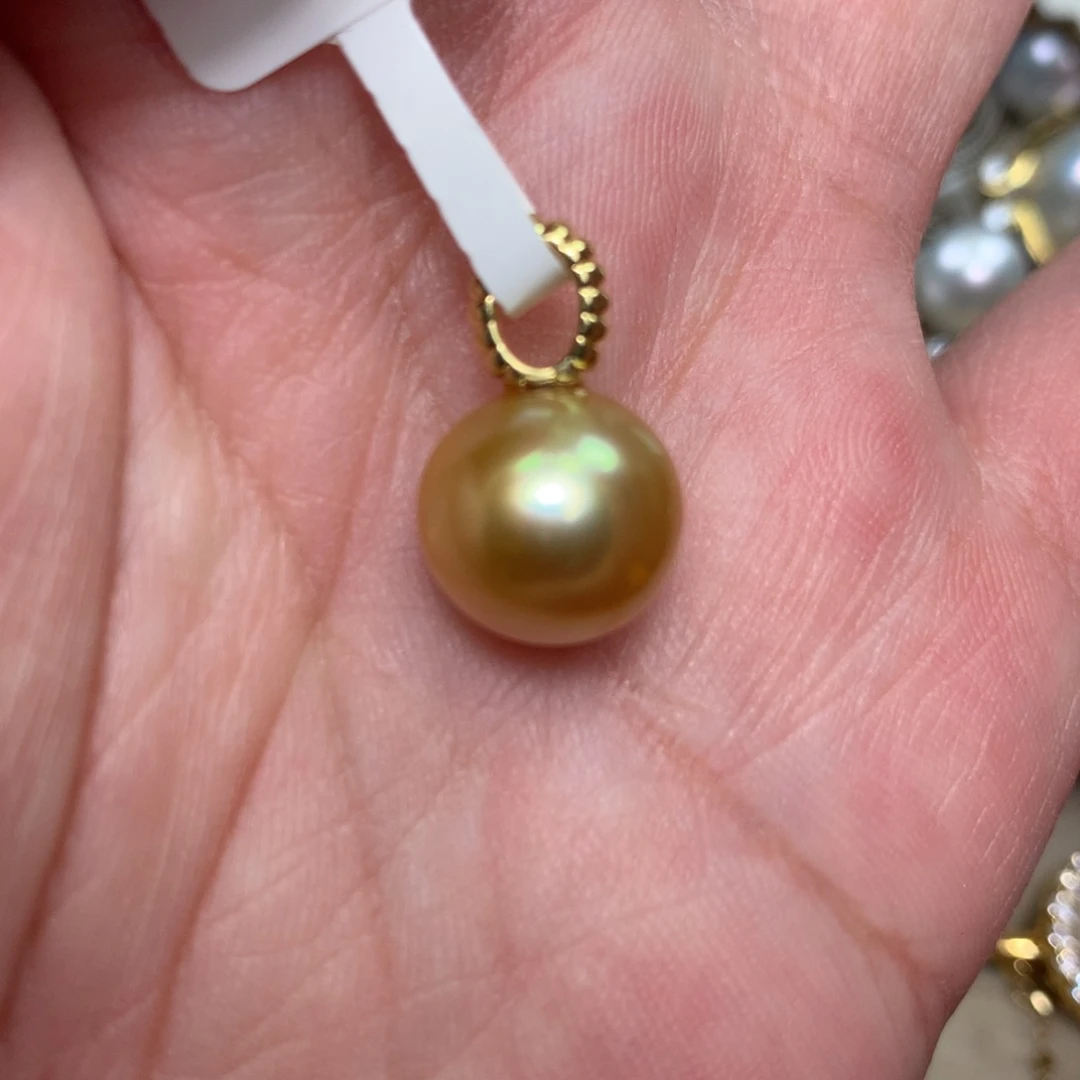 海水珍珠18K金镶嵌颈饰