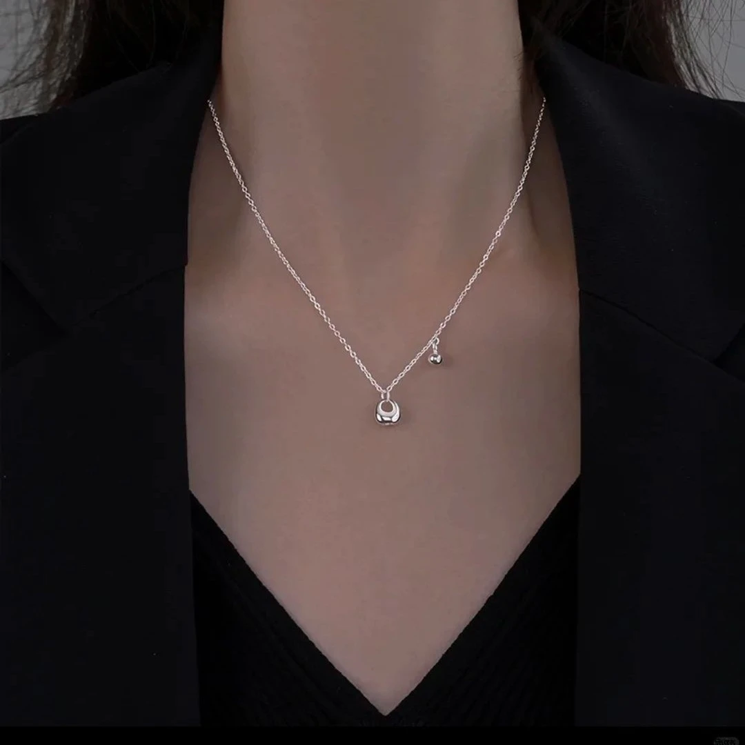 吊坠足银 银坨子珠珠项链 新中式轻奢时尚 YS076