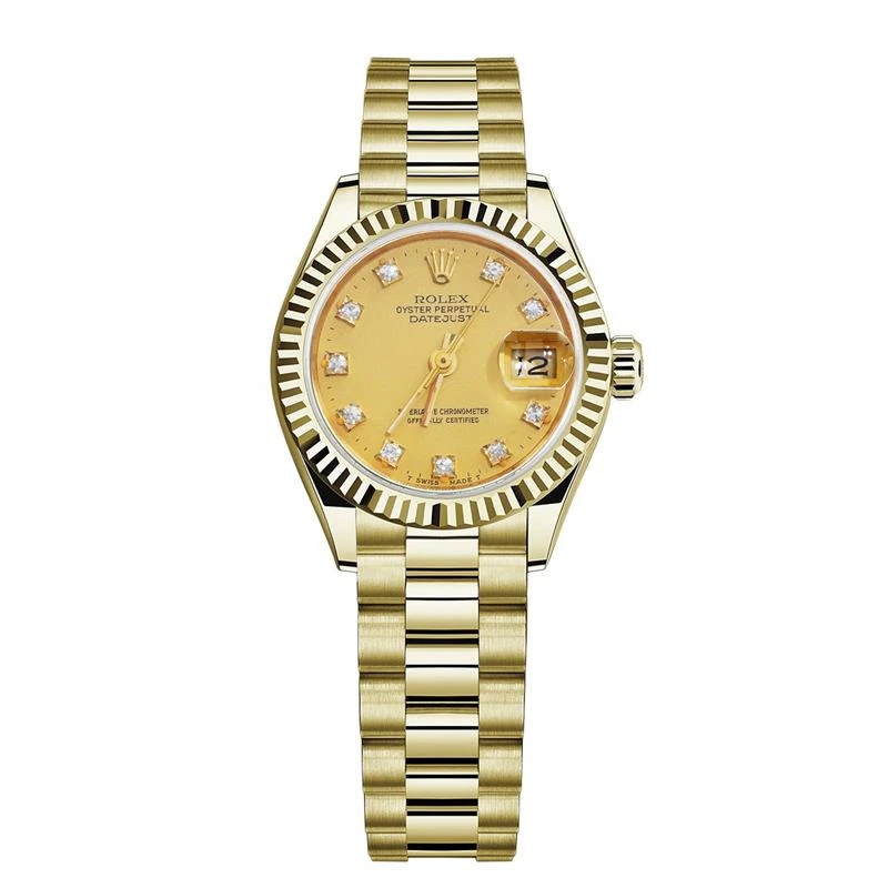 99新 Rolex/劳力士 女装日志系列69178原钻腕表/WHP034255