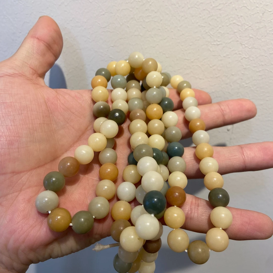 非金属树脂手链 多宝菩提根108长串时尚彩色