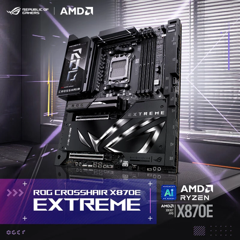 华硕 ROG CROSSHAIR X870E EXTREME 电竞游戏DDR5盒装电脑主板AMD