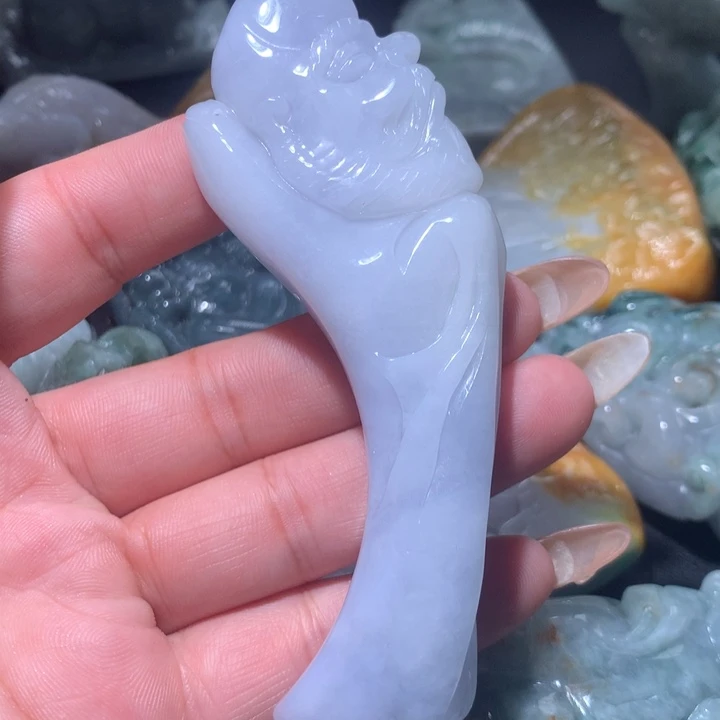 翡翠未镶嵌颈饰保真天然A货翡翠