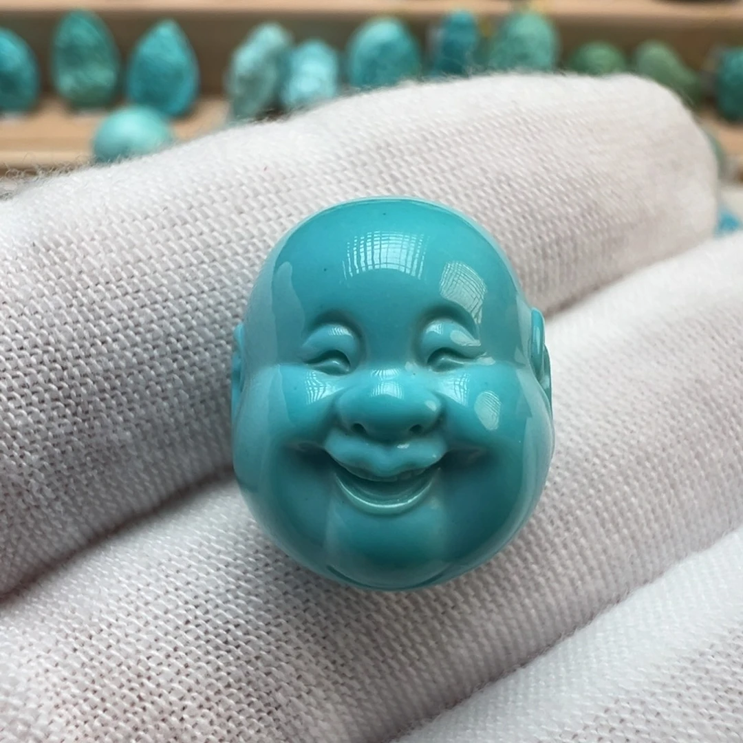 绿松石未镶嵌配饰14.3*16.3