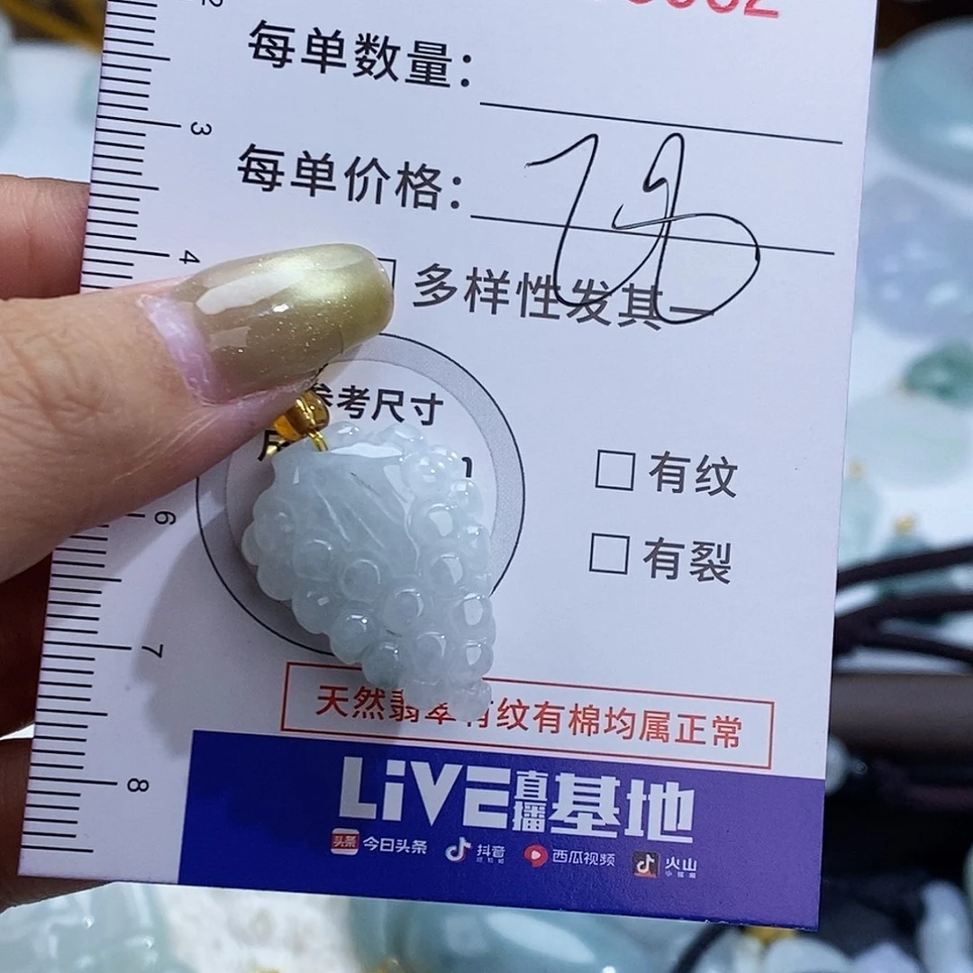 翡翠未镶嵌颈饰8062