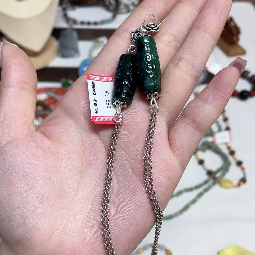 足银925银耳饰耳环