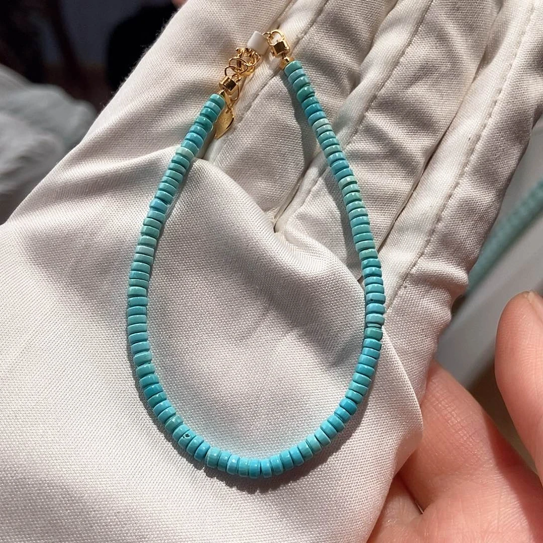 绿松石未镶嵌直切单圈卡3+