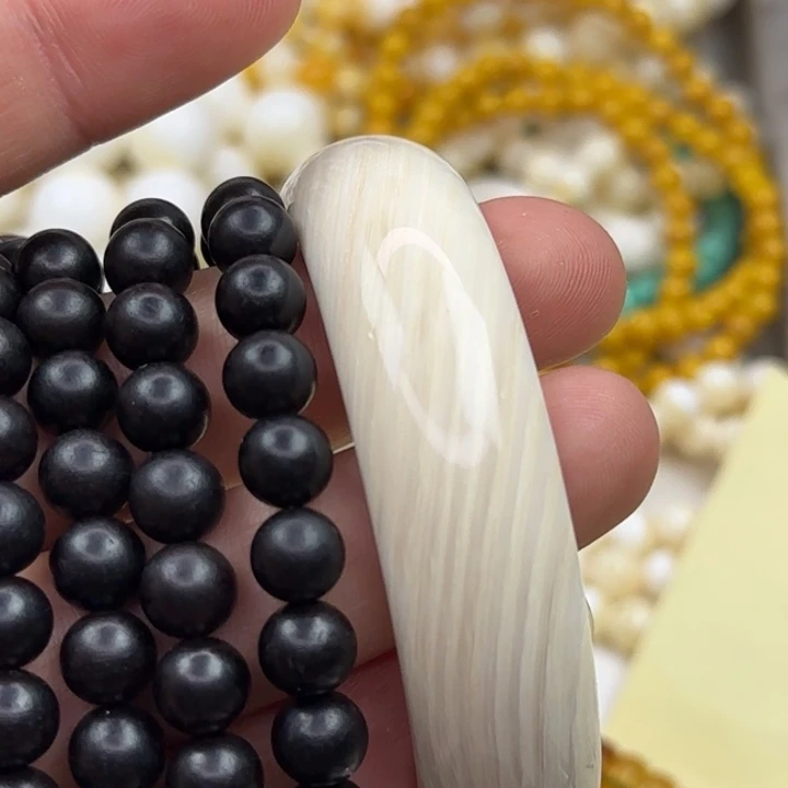 东非黑黄檀（紫光檀）手串/手链遐思木纹镯子60口124号