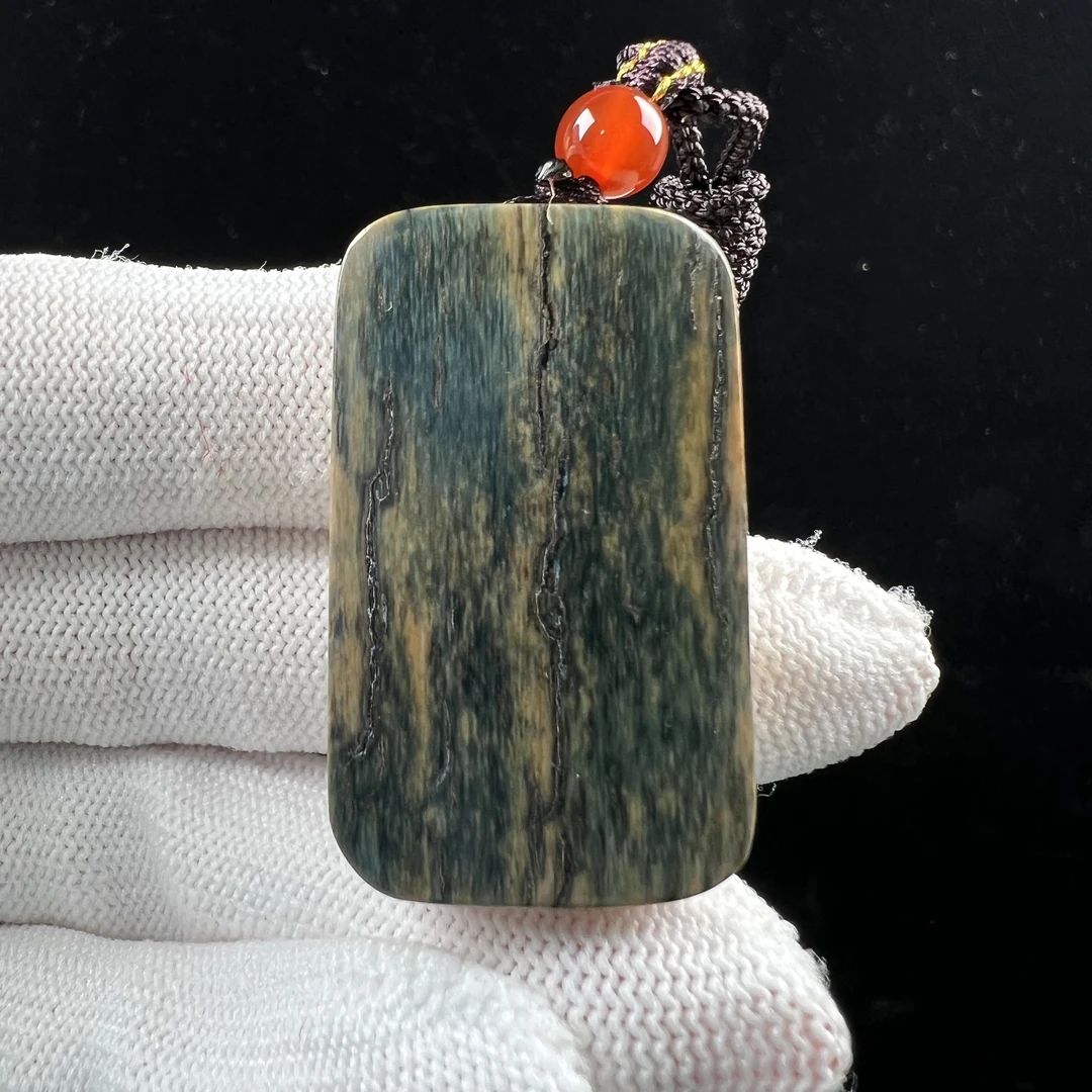 P4480天然猛犸牙蓝皮肥皂 无事牌22*37*10mm支持鉴定 假一罚四