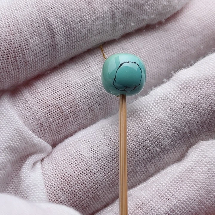 未镶嵌绿松石珠宝奇石10/9mm