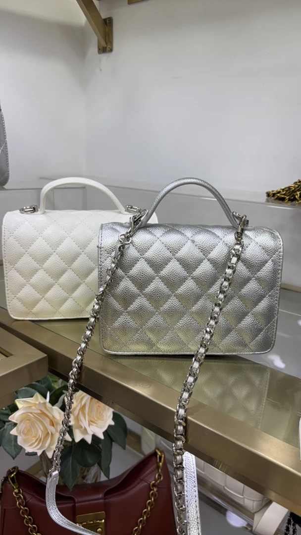 2025新款菱格绣线简约时尚手提包链条单肩斜挎包2287