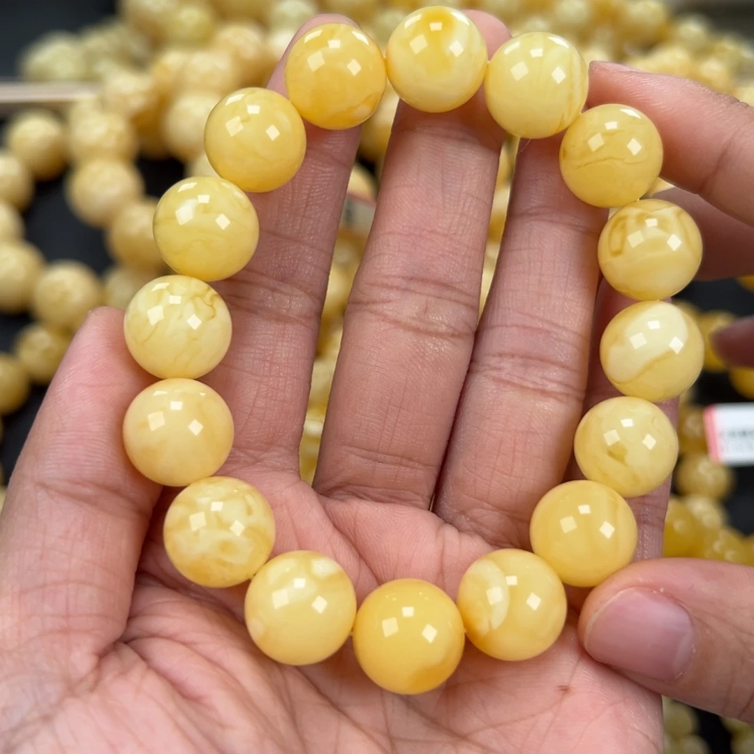 琥珀未镶嵌手链23.1克