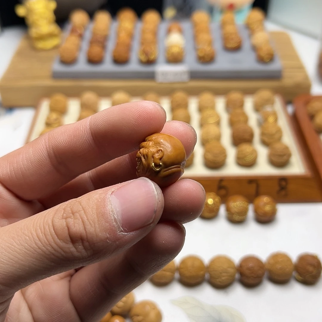 【闪购商品】猴头核桃把件壹**-猴头核桃雕刻