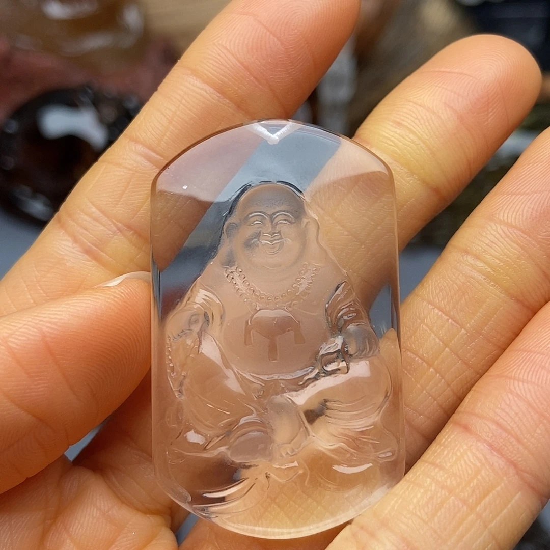 水晶未镶嵌颈饰吊坠