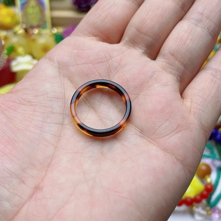 树脂制品40号黑色指环