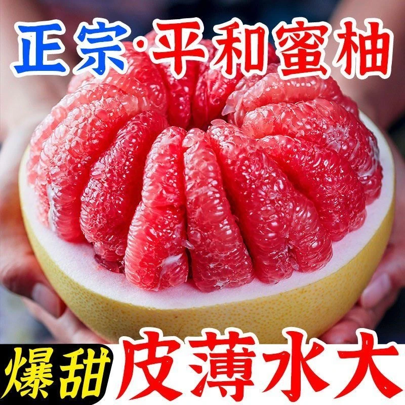 【小琳精选】福建平和琯溪蜜柚产地直发果园新鲜现摘肉厚多汁水果