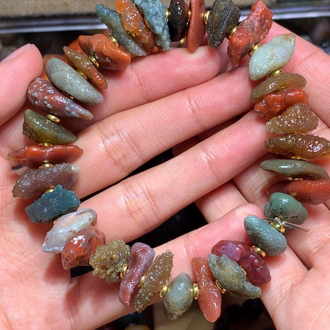 未镶嵌玛瑙/玉髓珠宝半成品