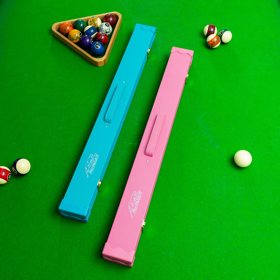 樱花粉红球杆盒多功能收纳中式八球小头杆1/2防潮通用桌球杆盒