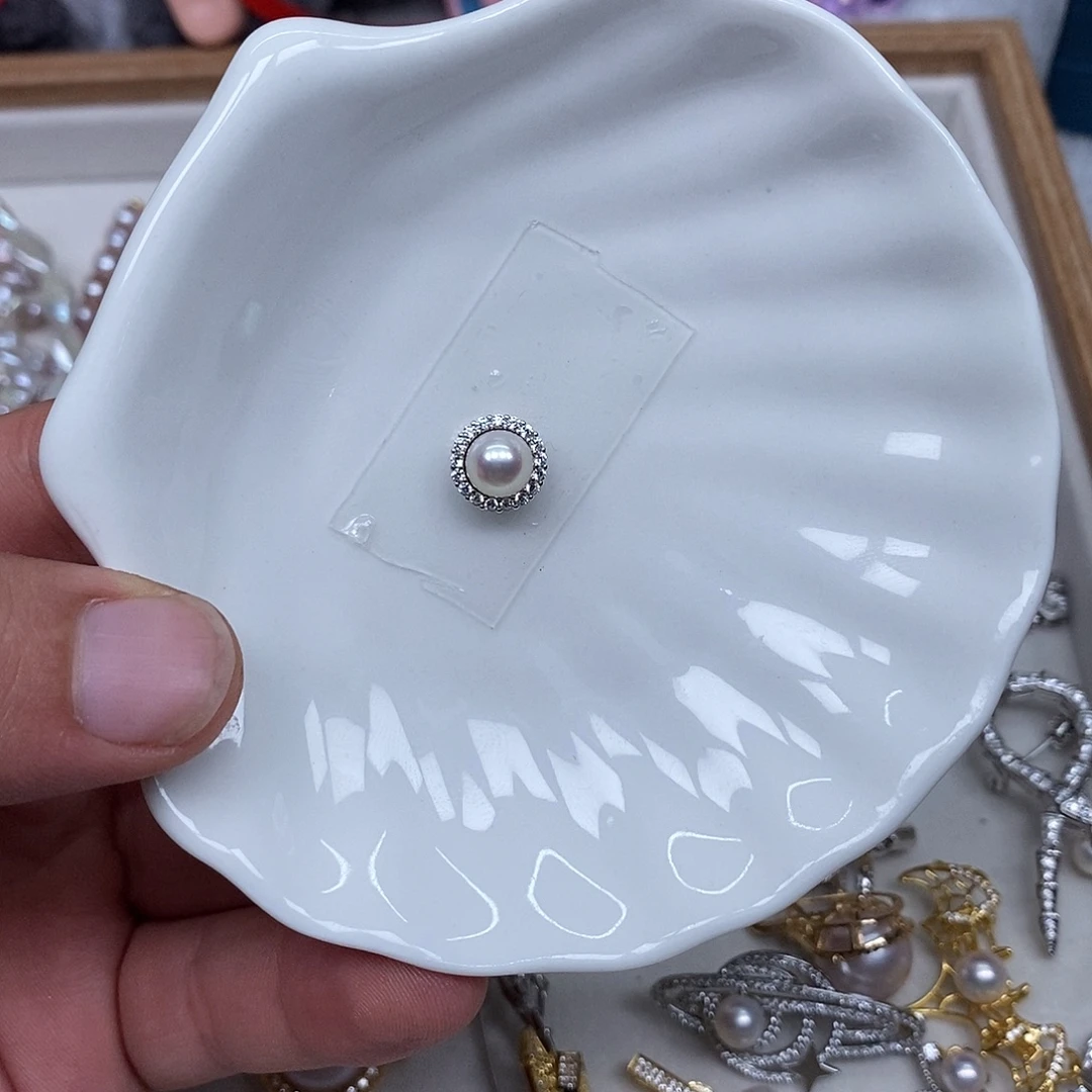 海水珍珠吊坠(不含链)银S925镶嵌