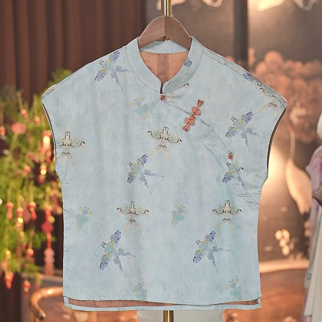 《须尽欢-小衫》2025新中式国风提花女士百搭小衫