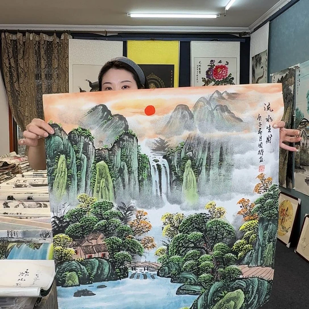 纯手绘国画年画作品