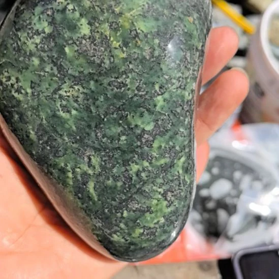 石材沐*藏玉药王石原石摆件一个