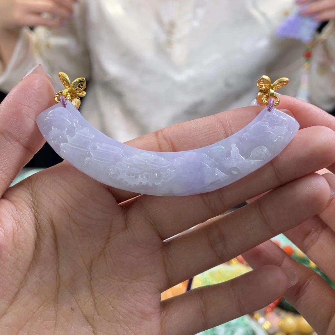 翡翠颈饰未镶嵌代编织