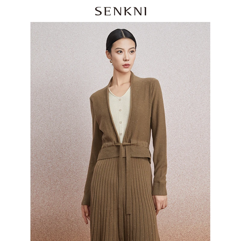 圣可尼两件套针织连衣裙S130102MG