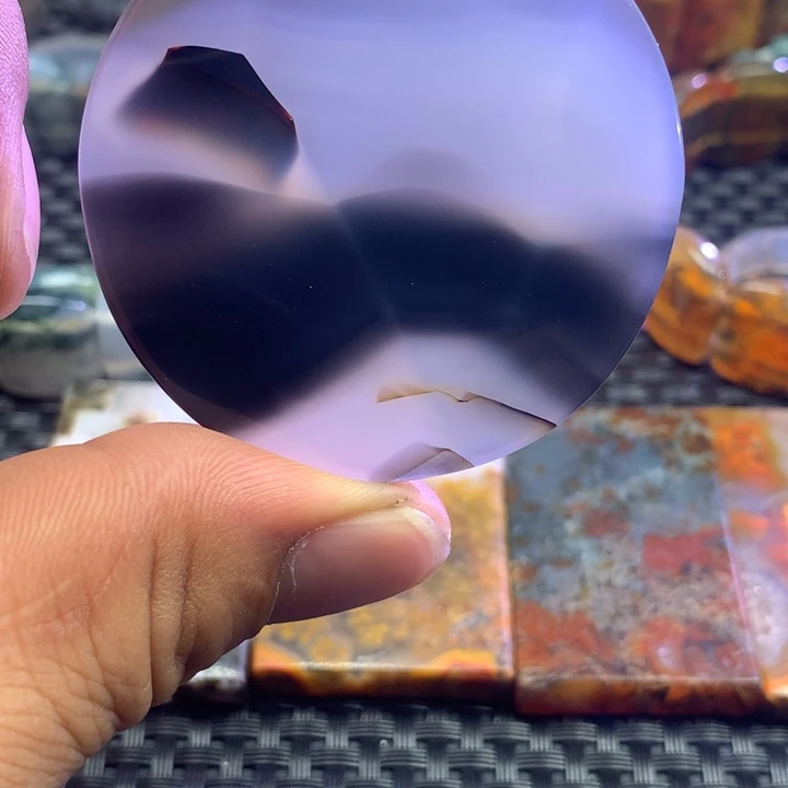 玛瑙/玉髓吊坠(赠链)未镶嵌喵**主