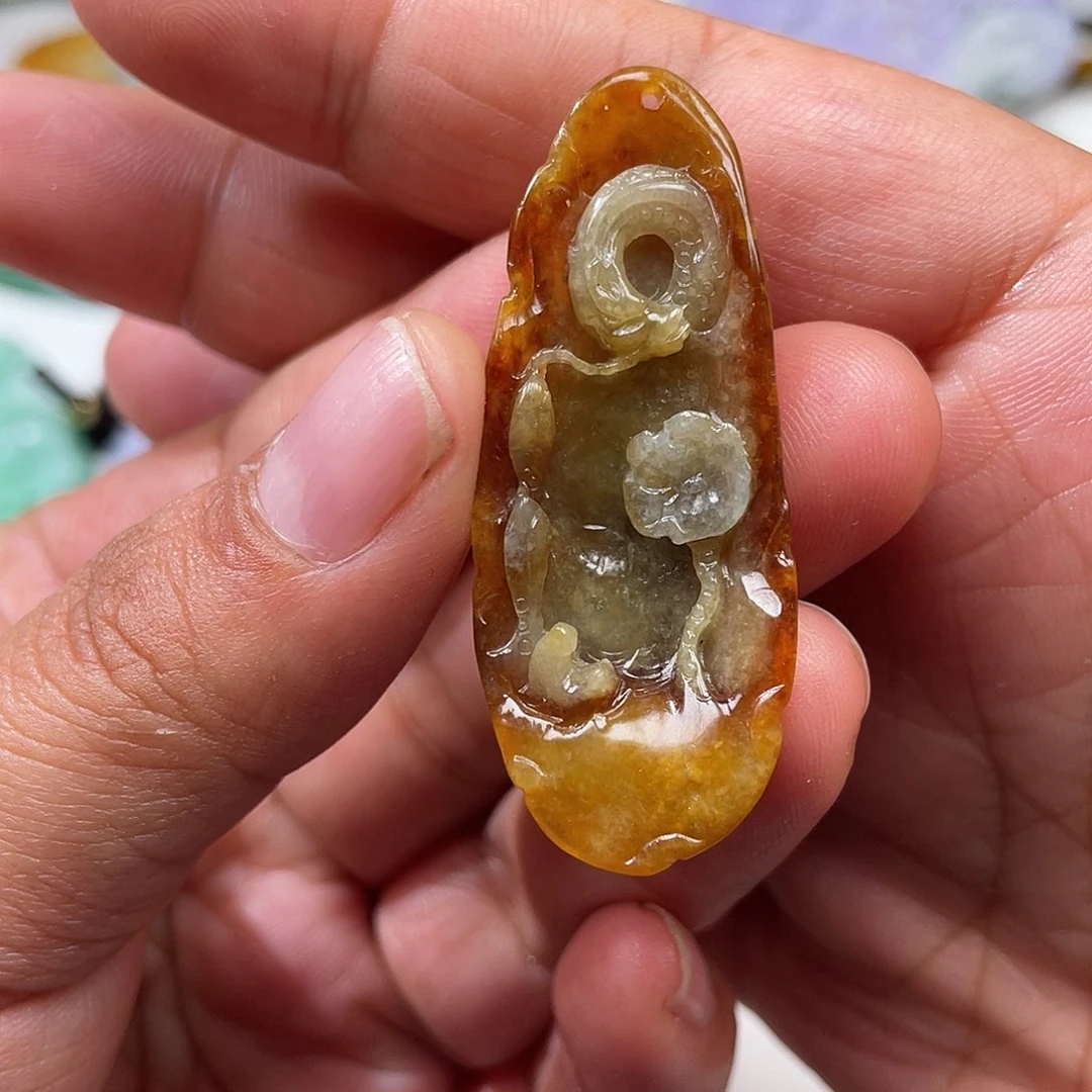 颈饰未镶嵌翡翠翡玉缘翡翠