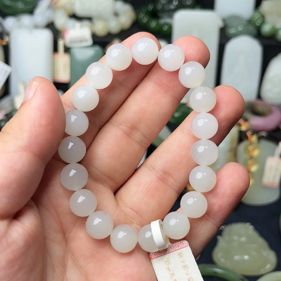 和田玉未镶嵌手链14