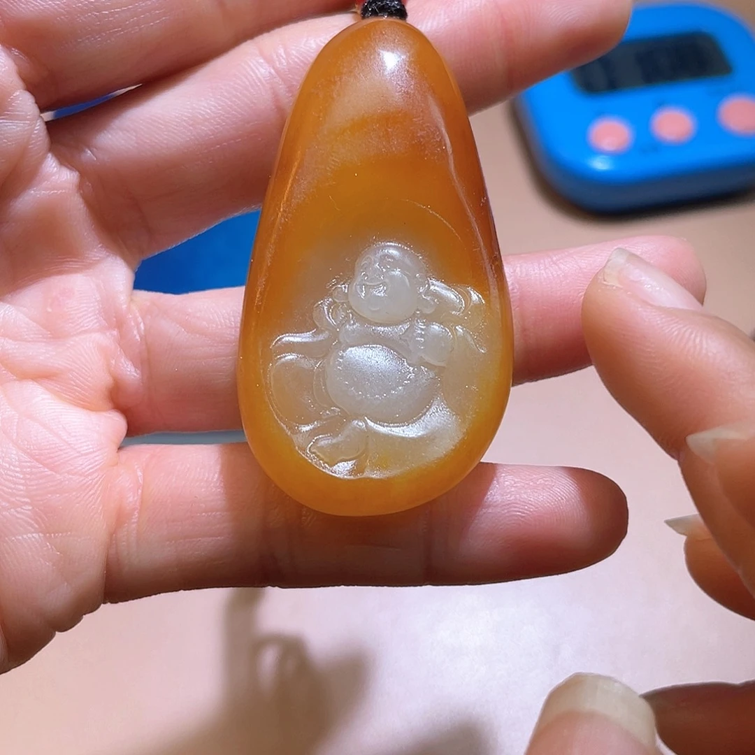 和田玉事事如意未镶嵌A7