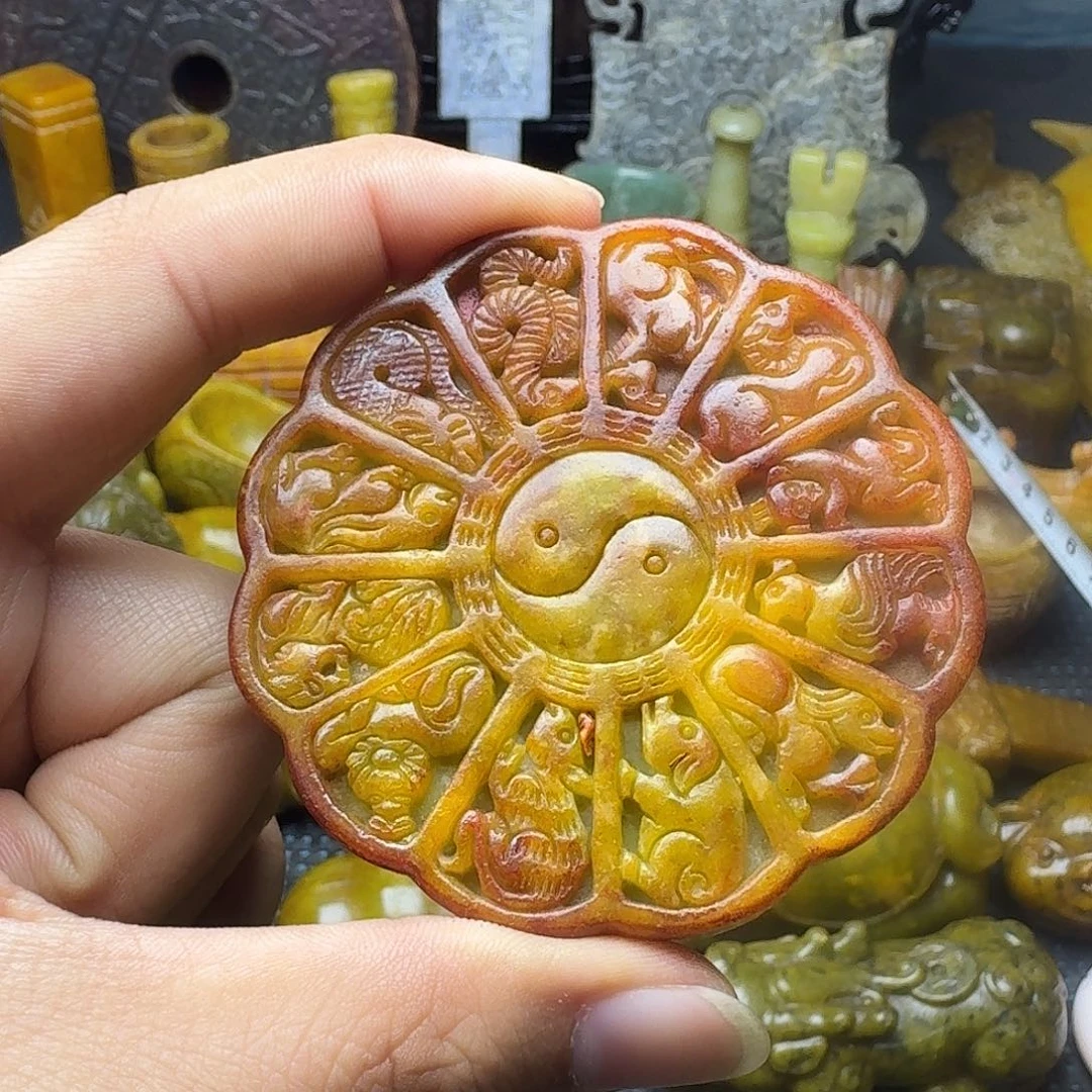 白玉菩提吊坠。。。