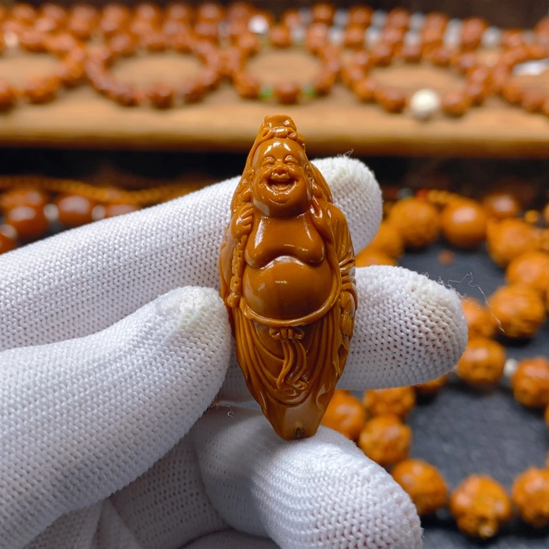 手串/手链橄榄核许静健20×47布袋弥勒