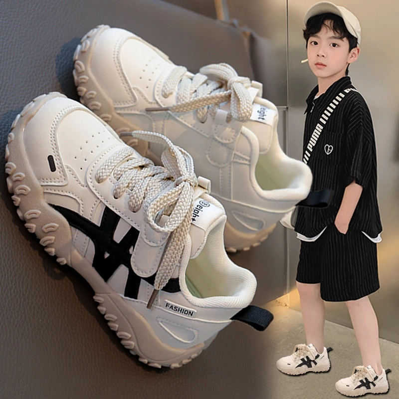 ABC男童鞋2025新款秋季儿童运动鞋软底防滑男孩德训阿甘鞋中大童