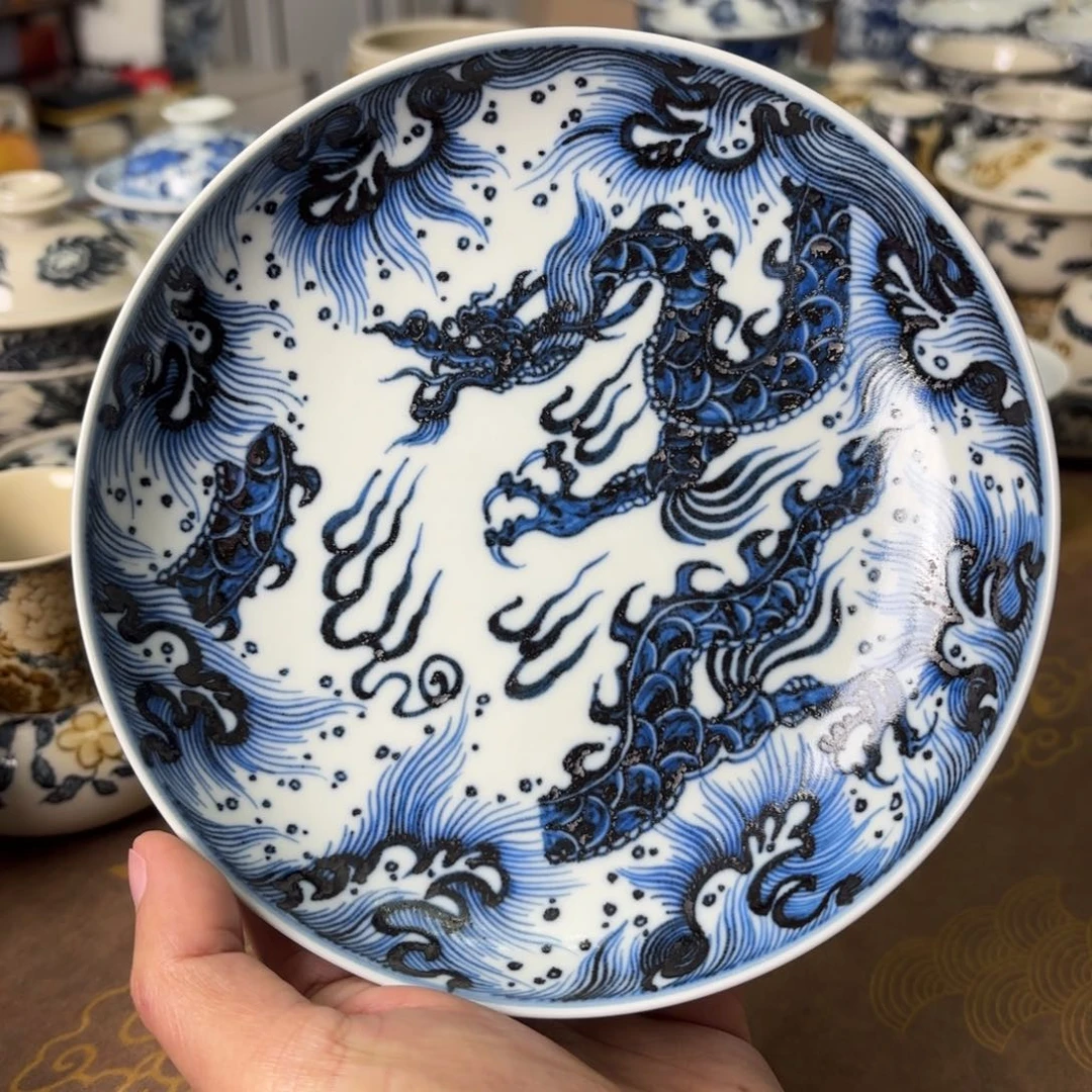 摆件陶景德镇手绘茶器