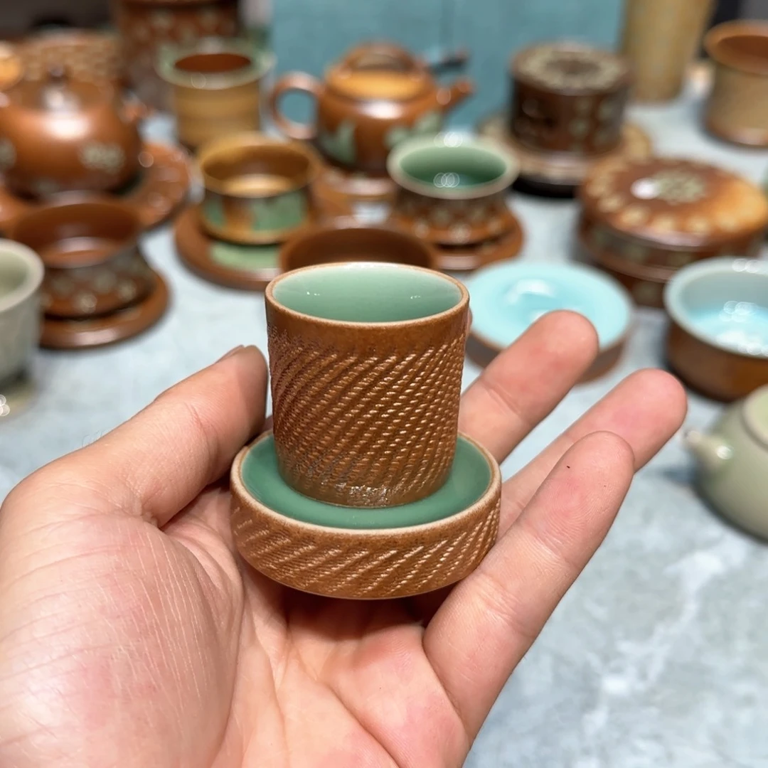 小金茶具青瓷茶器