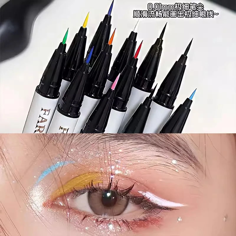 画出灵动妆容的秘密~万圣节彩色眼线液笔舞台演出彩绘眼线笔细头
