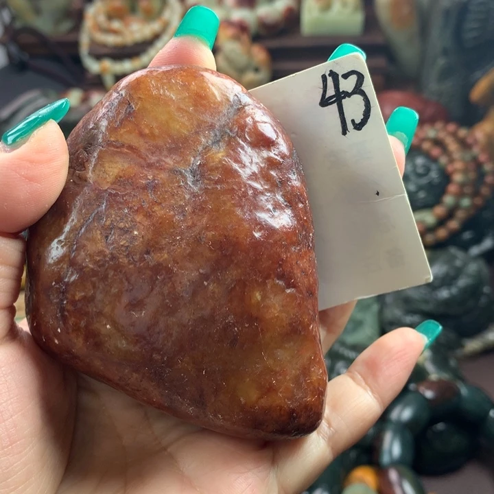 岫岩河磨玉（透闪石质玉）把件未镶嵌