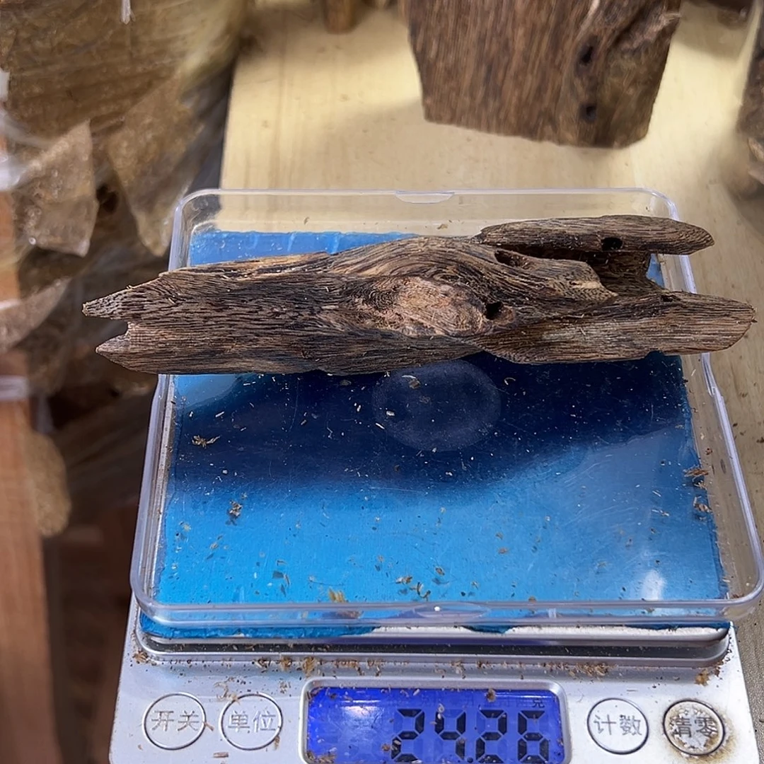 香料绿奇楠虫漏24克白棋