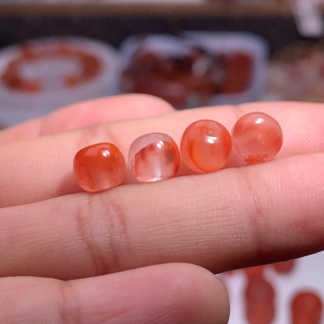 信***学南红玛瑙未镶嵌珠宝半成品老型1