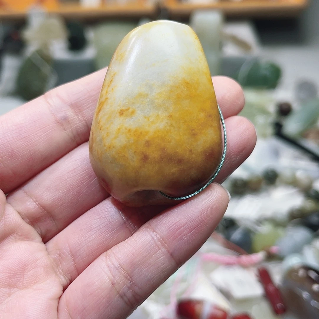 和田玉颈饰未镶嵌杰**福