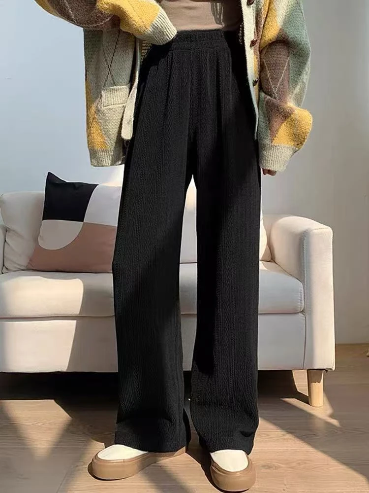 【静姐宠粉】高腰直筒宽松春秋显瘦百搭阔腿裤2284