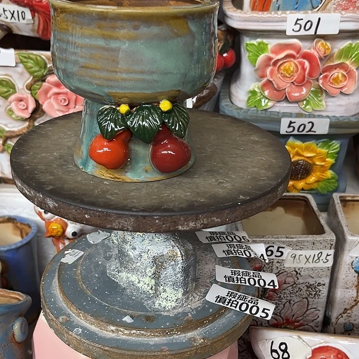 粗陶材质多肉花盆