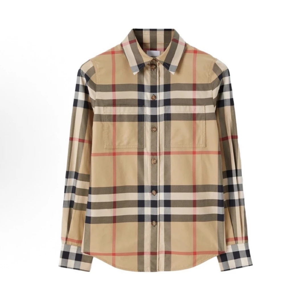 未使用 BURBERRY/博柏利 【八秒奢品】格子经典长袖衬衫