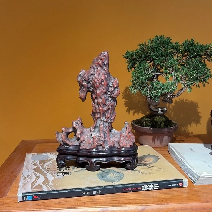 吉***A太湖石原石水石鱼鳞纹