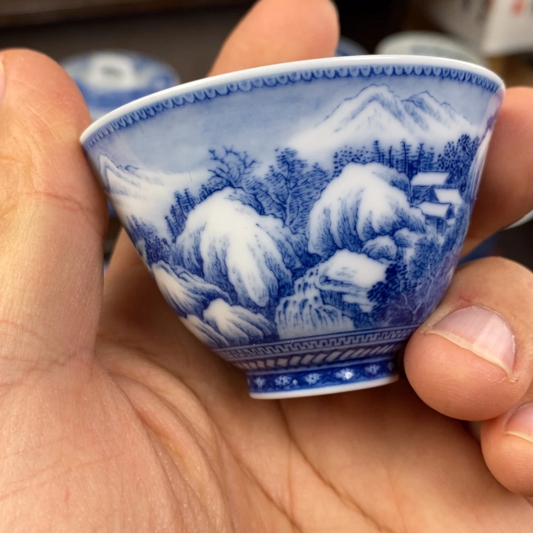 汪老师青花山水作品